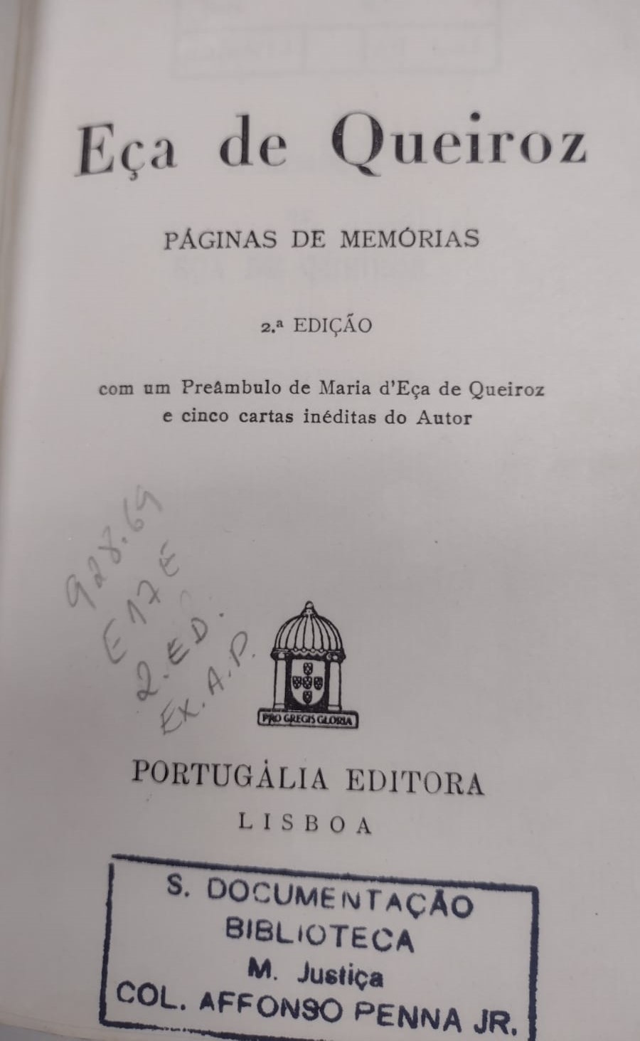 DSpace MJ: Eça De Queiroz : Paginas De Memorias